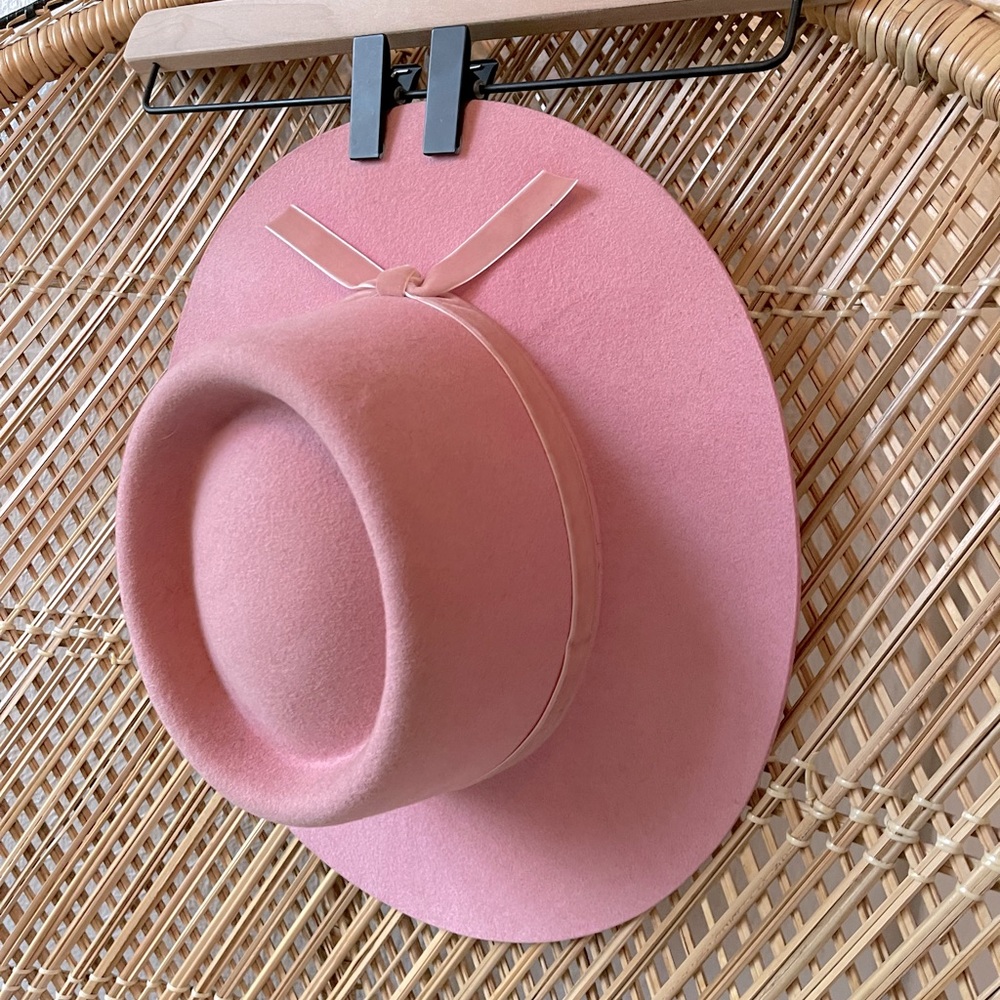 Pink Lack of Color Wide Brimmed Boater Hat